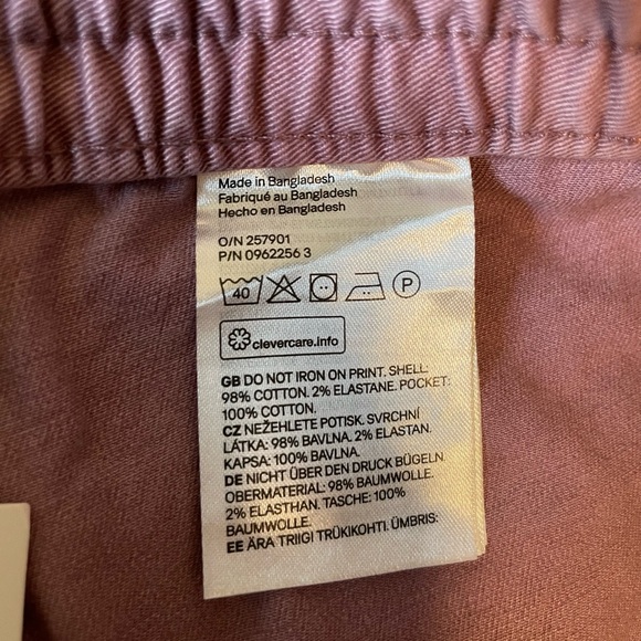 H&M Purple Elastic Waist Shorts - Picture 4 of 7